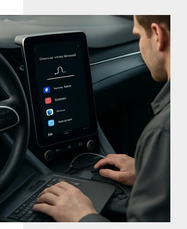 Установка приложений Lynk Co на автомобиль в Качканаре